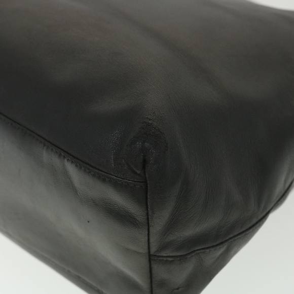 PRADA Hand Bag Leather Black Auth yb005 - Picture 15 of 16